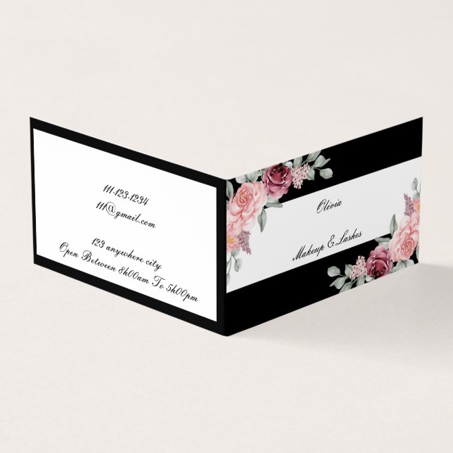 floral business card (Outside)