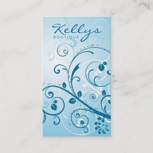 Customizable Floral Business Card