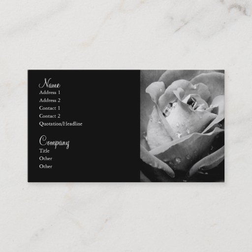 Customizable Floral Business Card 2
