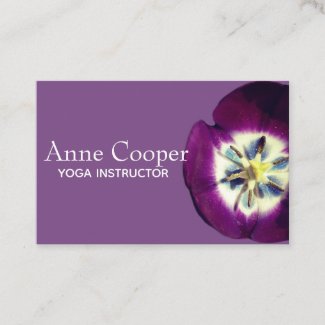 Floral Business Card, Size, Custom text