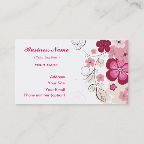 Floral Business Card Template