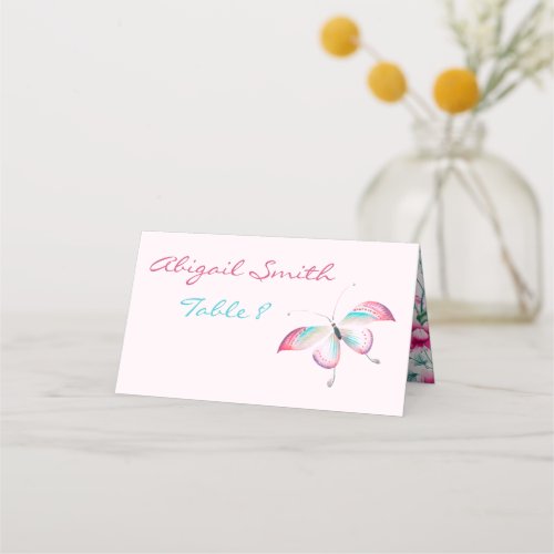 Floral  Butterflies Chinoiserie _  Place Cards