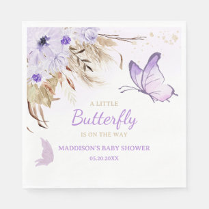 Floral Butterfly Baby Shower  Napkins