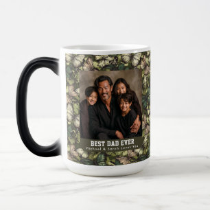 Floral Butterfly Camouflage Bouquet Stepdad Day Color Morph Mug