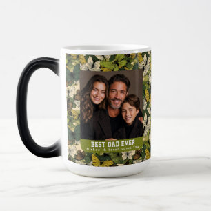 Floral Butterfly Camouflage Flower Dad Day Coffee Color Morph Mug