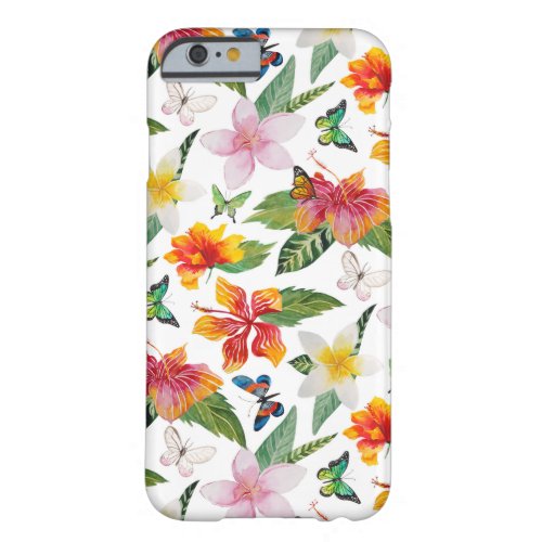 Floral Butterfly Barely There iPhone 6 Case