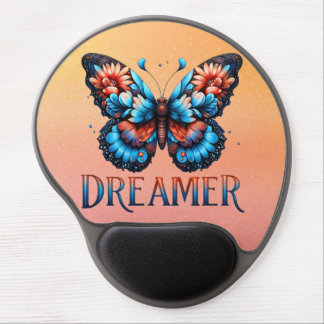 Floral Butterfly Dreamer Gel Mouse Pad