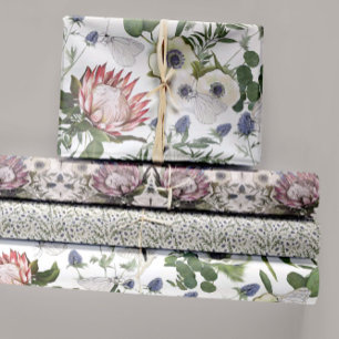 Floral Butterfly Garden Decoupage Wrapping Paper Sheets