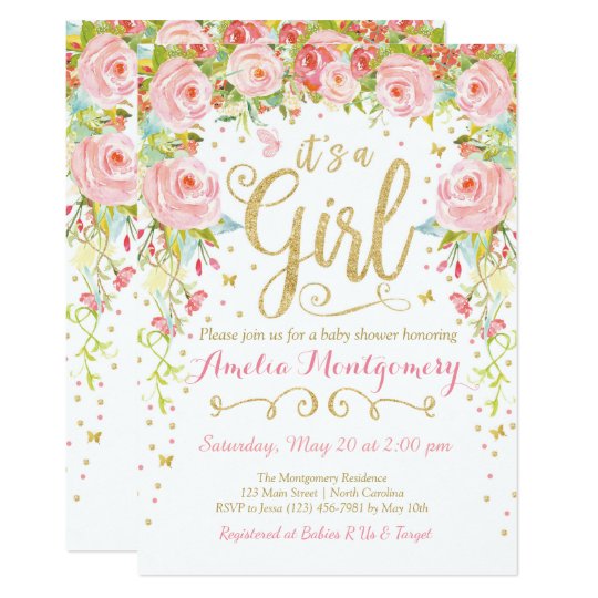 Flower Baby Shower Invitations 2