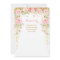 Floral Butterfly Girl Baby Shower Invitation