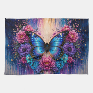 Floral Butterfly Kitchen Towel