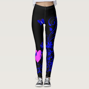 Floral Butterfly Leggings
