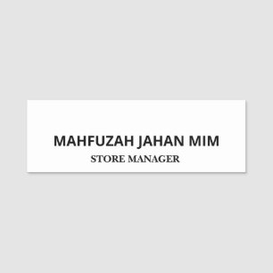 Floral Butterfly Mandala Purple Boho Art Design Name Tag