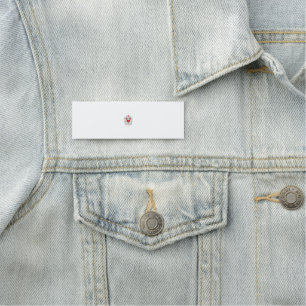 Floral Butterfly Mandala Purple Boho Art Design Name Tag