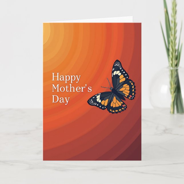 Floral Butterfly Mother Card (Front)