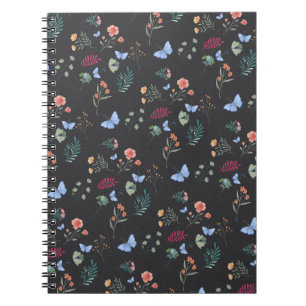 Floral & Butterfly Pattern– Botanical Garden  Notebook