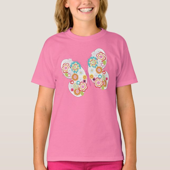Floral Butterfly T-Shirt (Front)