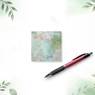Floral Butterfly Watercolor Mix Monogram