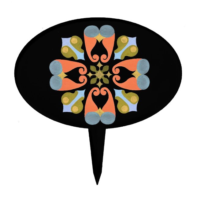 Floral Cake Topper (Front)