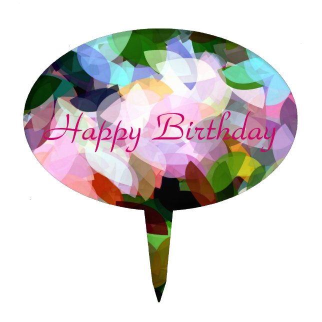 FLORAL CAKE TOPPER (Front)