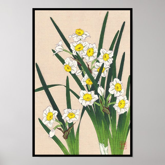 Floral Calander of Japan Kawarazaki Shodo japan Poster (Front)