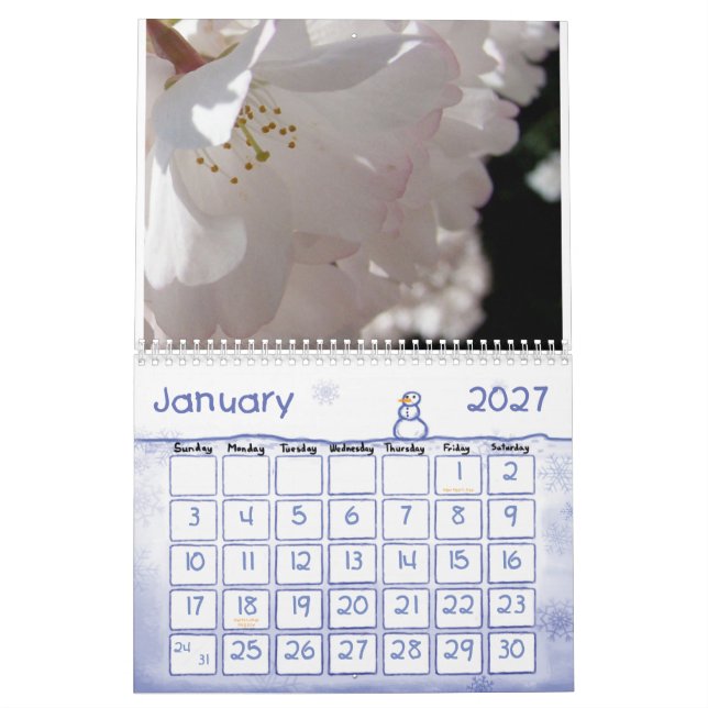 Floral Calendar (Jan 2027)