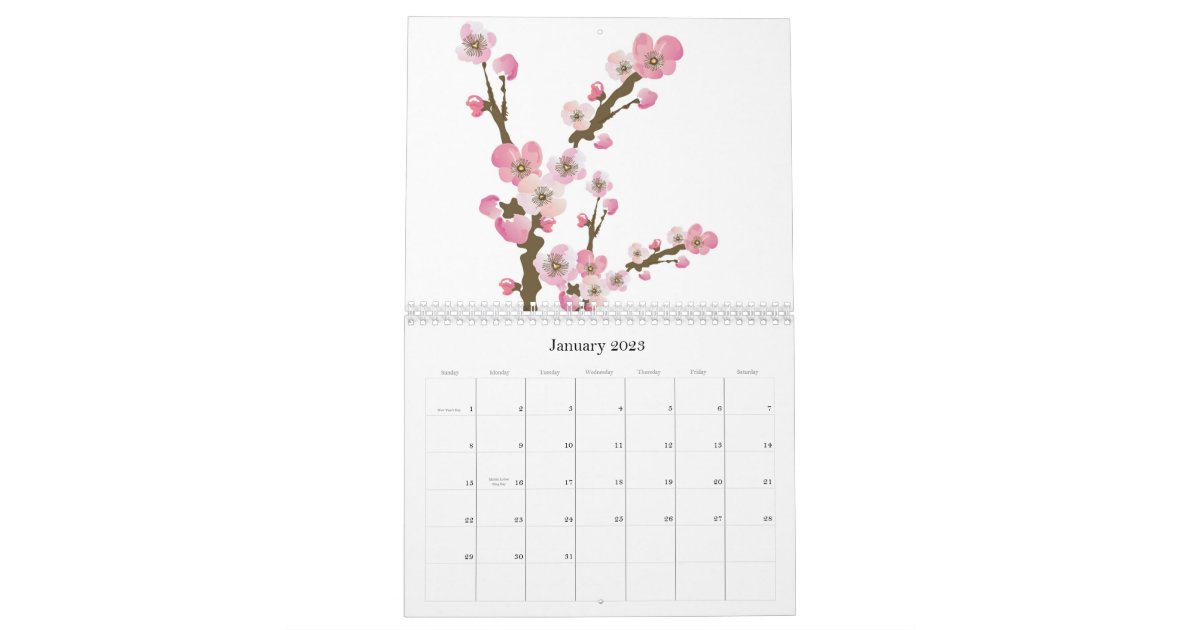 Floral Calendar Zazzle