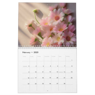 Floral Calendar 2025: Botanical Flowers Range