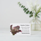Floral Calm Caregiver Professional Business Card (Standing Front)