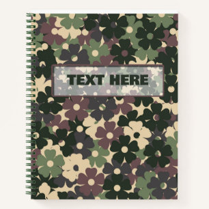 Floral Camouflage Notebook