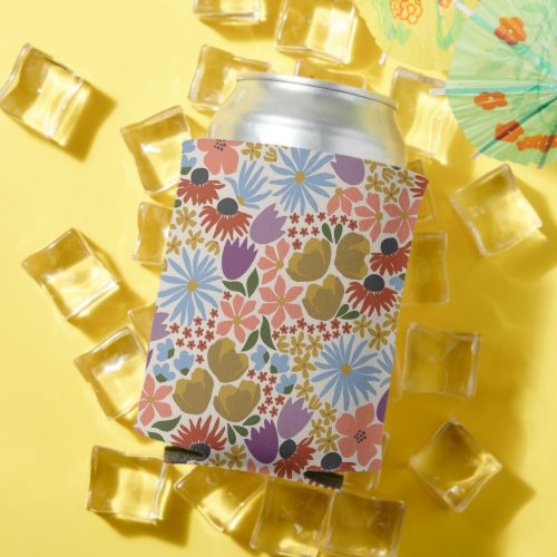 Floral Can Cooler