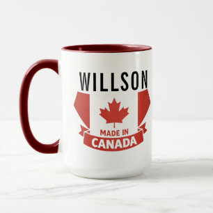 Floral Canada Day Cute Canadian Mug