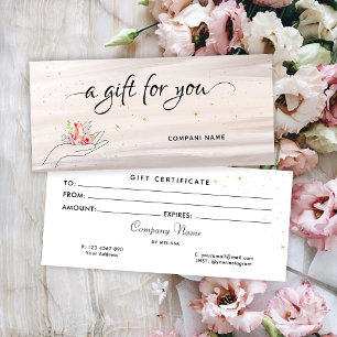 Floral Candle Gift Certificate