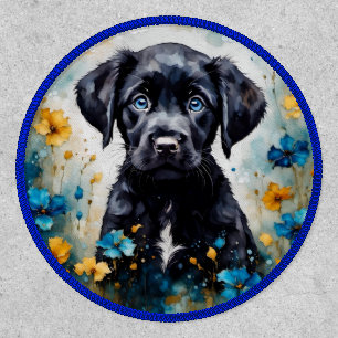 Floral Canine Portrait Patch