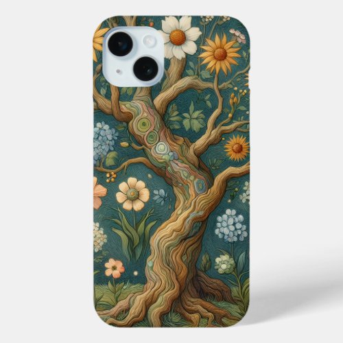 Floral Canopy Van Gogh style iPhone 15 Plus Case