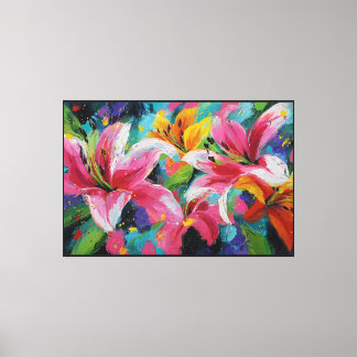 Floral Canvas Artwork – Elegant AbstractArt 