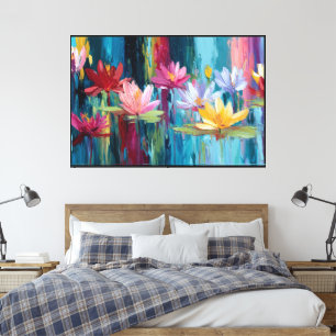 Floral Canvas Artwork – Stylish Flower Wall Décor Print