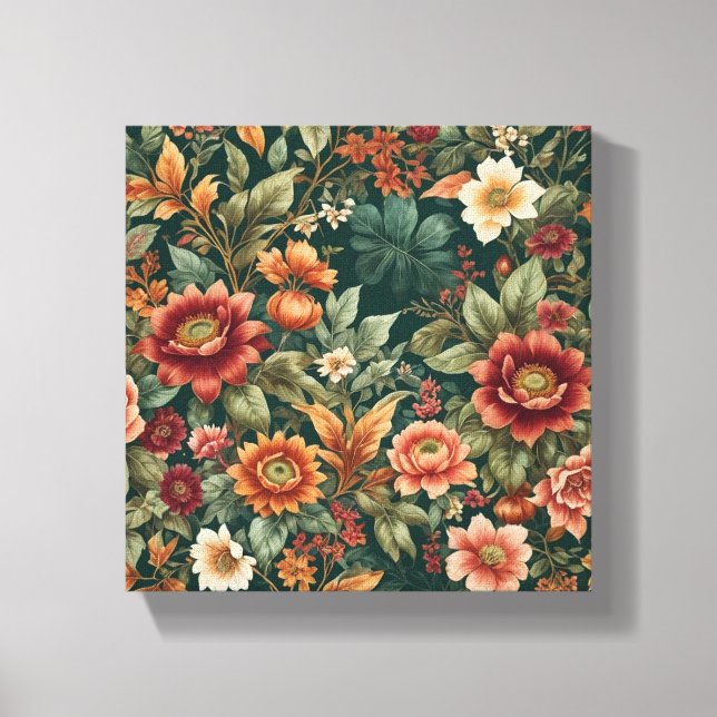 Floral  canvas print (Front)