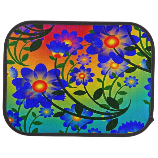 Floral Car Floor Mats Zazzle