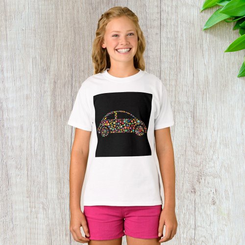 Floral Car Flower Power Vehicle T_Shirt