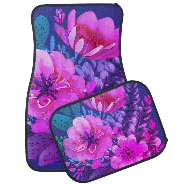  floral car matts car floor mat (Set)