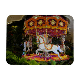 Floral Carousel Wynn Las Vegas Photo Magnet