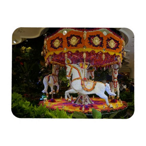 Floral Carousel Wynn Las Vegas Photo Magnet
