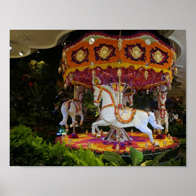 Floral Carousel Wynn Las Vegas Poster (Front)
