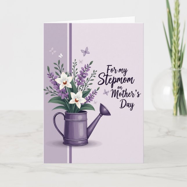 Floral Cascade Mothers Day Tribute Card (Front)