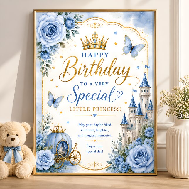 Floral Castle Birthday Poster (Creator Uploaded)