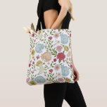 Floral Cats Pattern Reusable Tote Bag