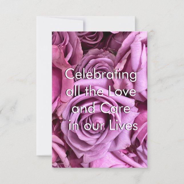 Floral Celebrating Motherhood and Love Postcard (Front)