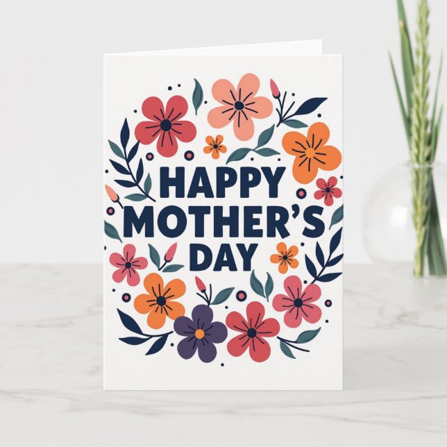 Floral Celebration Card (Front)