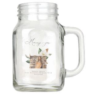 Floral Celebration Of Life Keepsake Memory Jar